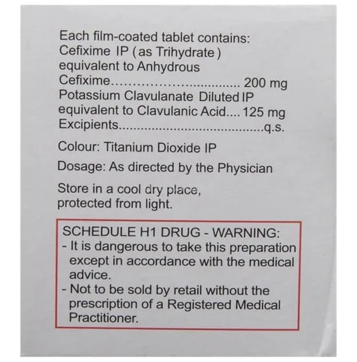 taxim-o cv 200 tablet 10's